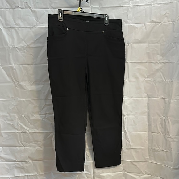 Hilary Radley Pants - Hilary Radley Black Cropped stretch Ankle Pants size large